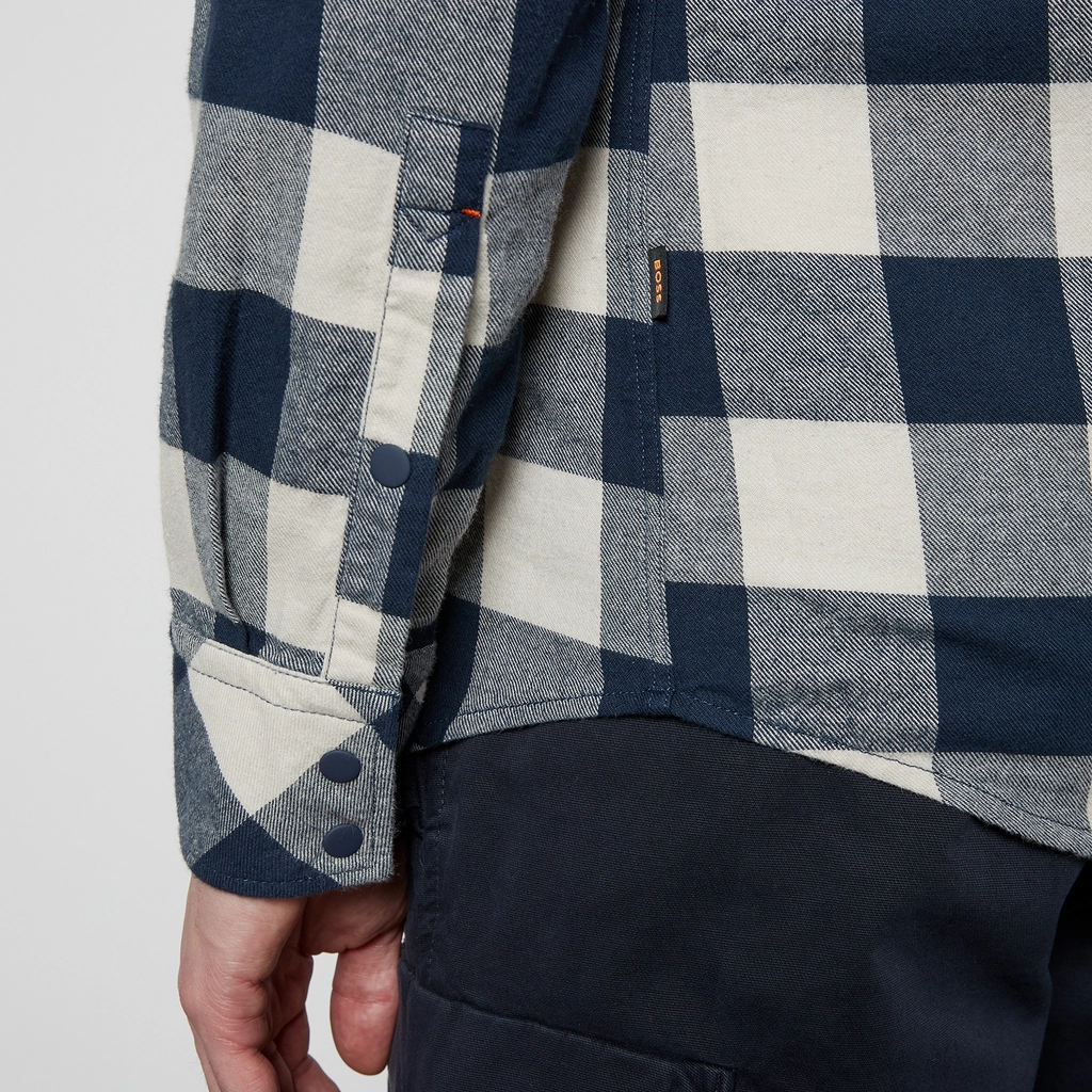 Hugo Boss Riou Checked Brushed Cotton Shirt - S